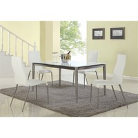Chintaly Imports Dining Table In White on sale Chintaly Imports Dining Table In White on sale