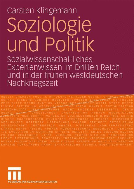 Soziologie und Politik | Buch | 9783531150642 - Carsten Klingemann