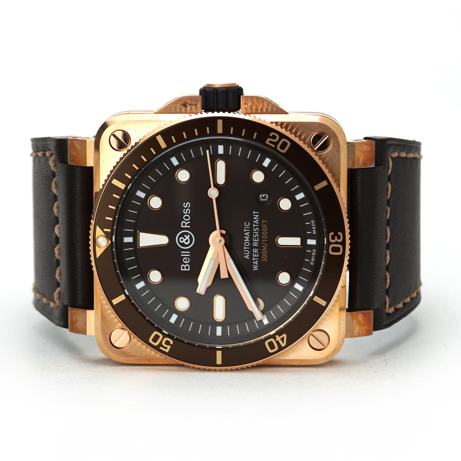 Bell \u0026 Ross BR03-92 Diver Brown Bronze 