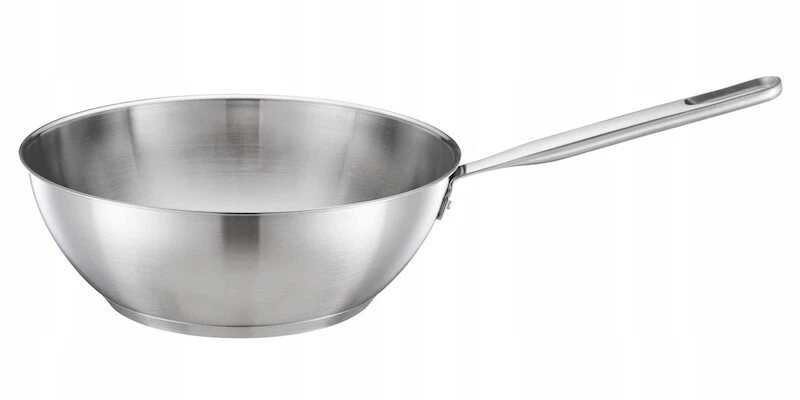 FISKARS ALL STEEL PURE WOK PAN DIAMETER 28 CM, WOK PAN, PAN, NEW - Picture 2 of 9