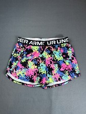 Under Armour Girls Play Up Printed Shorts Youth Large NWT Multcolor