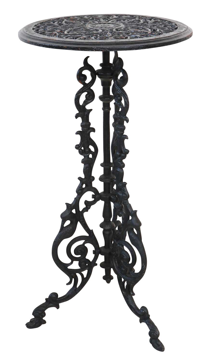 Tabla 10kg de hierro fundido alta 72cm mesa de jardín hierro mesa estilo antiguo