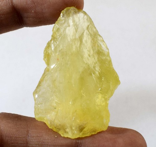 Natural Lemon Topaz 77.85 Ct Gemstone Mineral Specimen Rough Certified E12345 - Picture 6 of 7
