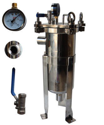 INTSUPERMAI Stainless Filter Housing  3# Bag Filter 1'' NPT for 