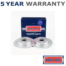 Borg & Beck Rear 1x Brake Disc Fits Suzuki Swace Toyota Corolla 1.2 1.8 2.0