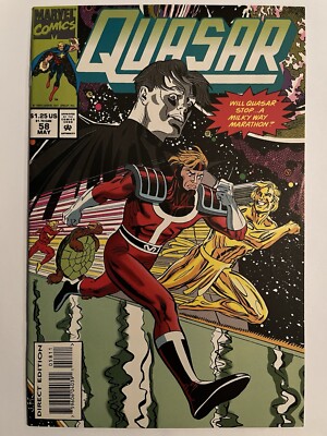 Quasar 58 1st Fast Forward Buried Alien Barry Allen Flash DC Marvel Crossover NM