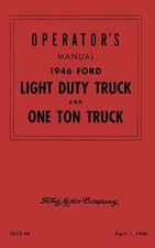 1946 Ford Truck F100-350 Owners Manual