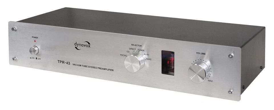 DYNAVOX  RÖHRENVORSTUFE  TPR-43 SILBER   Phono MM/MC  TPR43 Vorverstärker - Bild 2 von 4