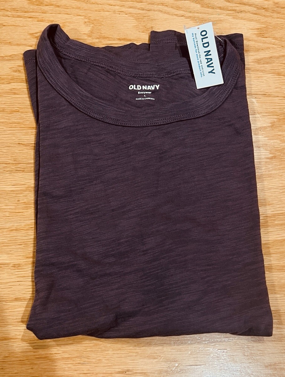 Old Navy Everywear Tee Shirt Short Sleeve Size L Wild Currant