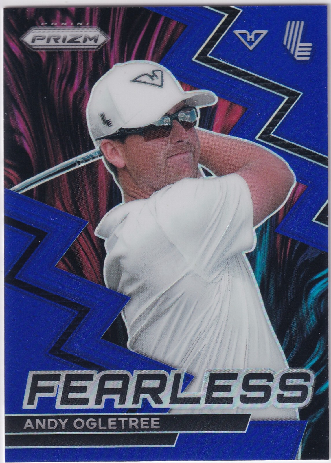 2024 Panini Prizm LIV Golf Andy Ogletree Blue Prizm 82/99 HYFLYERS Fearless #7