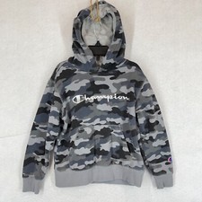 Champion Pullover Camo Sweater Hoodie with Pockets Boys Size 7