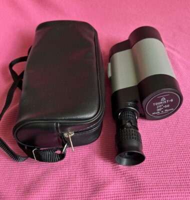 Vintage Spotting scope Spyglass Monocular Russian w case Tourist-6