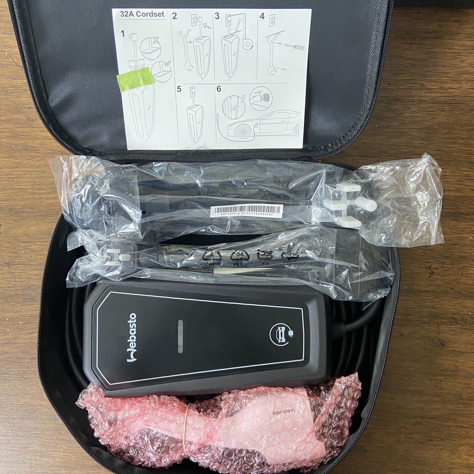 EV Charger for Volkswagen ID.4 VW charging cable 120v 240v 32A NEMA 14-50 & 5-15