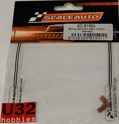 Scaleauto SC-8165C 4.3Mm Hard Spring For SC8003 GT3 Chassis 6 Units
