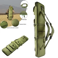 39" Tactical Rifle Bag Double Case Carbine Range Gun Shotgun Padded Backpack