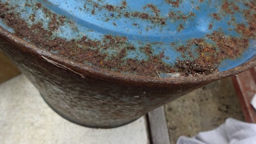 Vintage Esso Blue Paraffin Can In Original Condition Large Drum Job Lot - Picture 20 of 24