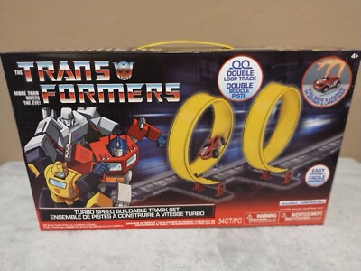 Transformers G1 Turbo Speed Double Loop Track Gift Pull Back & Launch One Racing