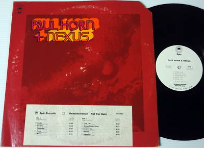 Paul Horn + NEXUS LP promo 1975 jazz world percussion #1586