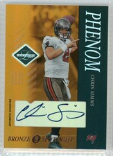 2003 Leaf Limited CHRIS SIMMS Bronze Spotlight Rookie Autograph Card #137 10/25. rookie card picture