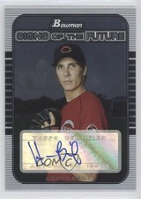 2005 Bowman Draft Signs of the Future Homer Bailey #SOF-HB Auto 0g4