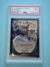 2011 Bowman Chrome Chris Sale RC Auto #220 PSA 9