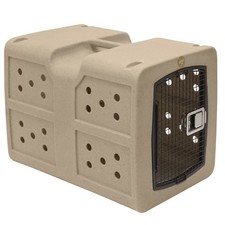 Dakota283 D2-G3LRG-FRM-COY Polyethylene Framed Door Kennel, Large, Coyote Tan
