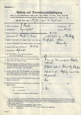 Wniosek o odszkodowanie za separację (urzędnik-Rada Rządu Döbeln) 1937