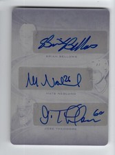 2016-17 Leaf Ultimate AUTO Printing Plates #US304 Bellows/ Naslund/ Theodore 1/1
