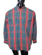 Vintage 70s/80s Ralph Lauren Plaid Long Sleeve Button-Down Lumberjack Shirt XL