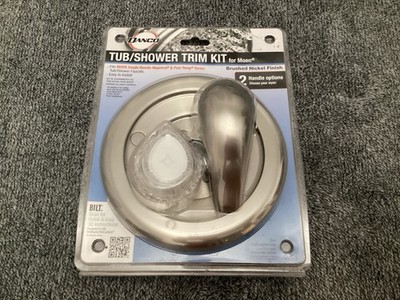 Danco Universal Trim Kit Single Handle Shower Clear Brushed Nickel Kit. NEW