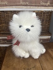 TY Classic 2001 MacDougal Scottie Dog Plush Stuffed 12" White Fluffy Puppy