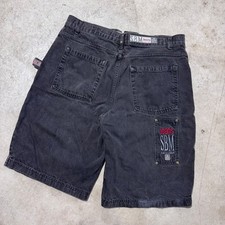 Vintage 90s JNCO Style SBM Jean Shorts Baggy Size 36 Waist NEEDS NEW BUTTON