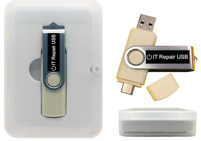 Computer IT Repair Bootable USB Flash Drive   Antivirus, Data Recovery & Pass...