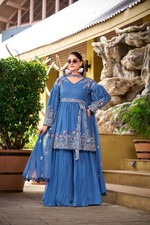 SALWAR KAMEEZ PAKISTANI INDIAN WEDDING PARTY WEAR DRESS BOLLYWOOD SUIT SHARARA