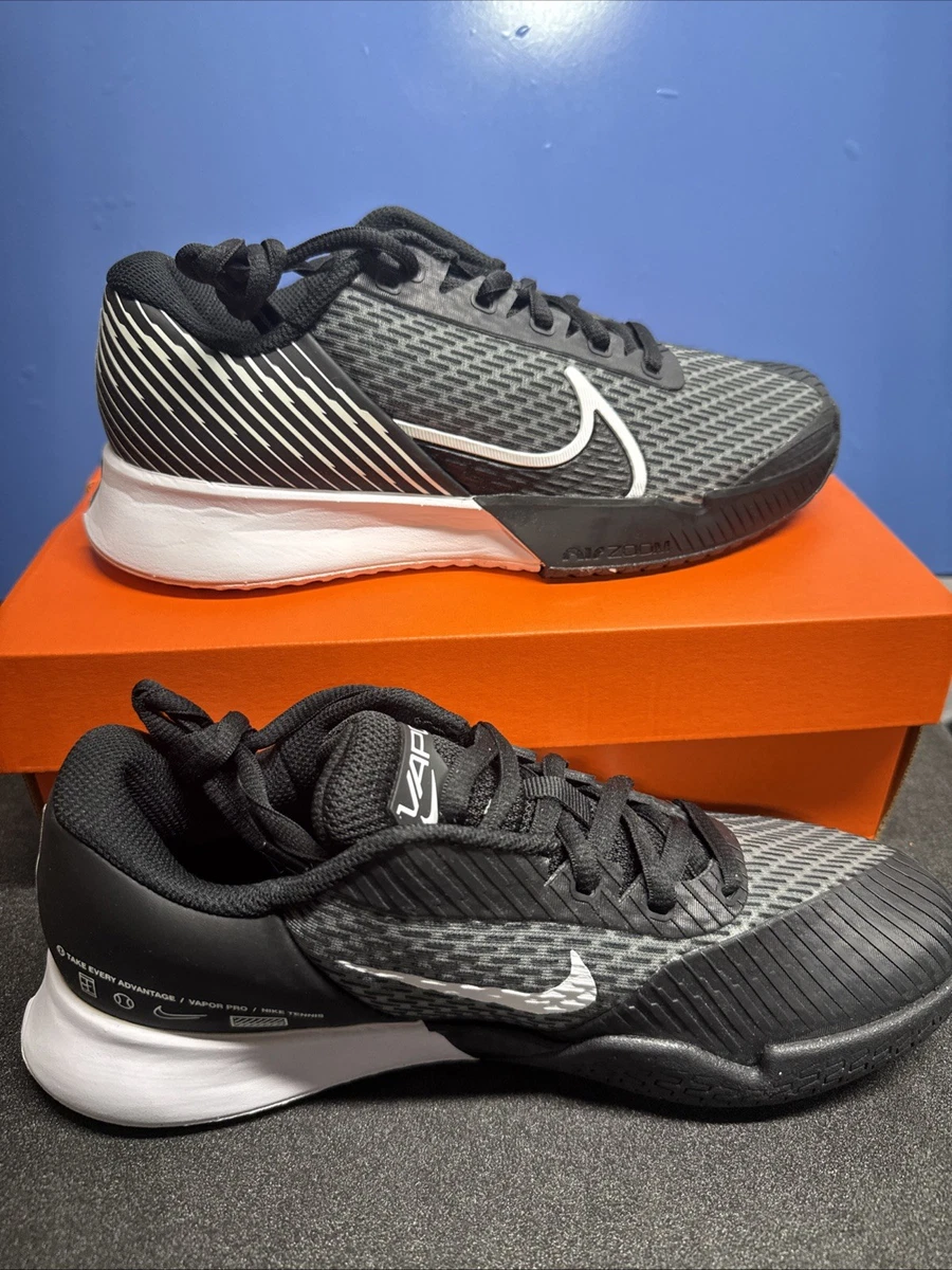 NikeCourt Air Zoom Vapor Pro 2 HC Black White W for sale | eBay