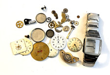 Various Pocket/Wrist Watch parts for Steampunk/Crafts - Mixed Lot 5oz 19
