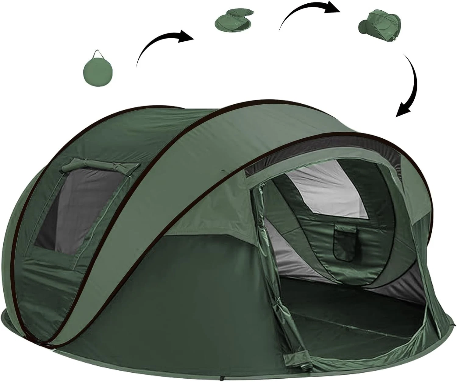 Instant Pop Up Tents Camping 4/6 Person Easy Pop Up Camping Tents,Automatic Set