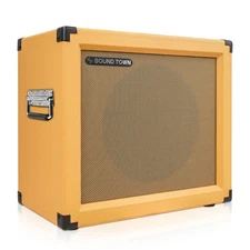 Sound Town 1 x 12" 65W Open-back Guitar Speaker Cabinet, Orange (GUC112OBOR)