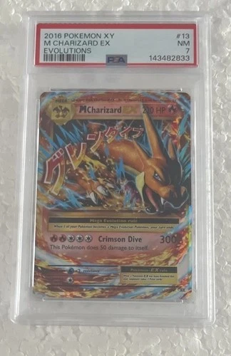 Pokemon 2016 XY M Charizard EX Evolutions 13/106 PSA 7 New Slab