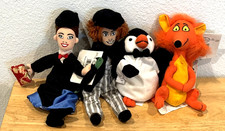 NWT Disney Store Mary Poppins Bert Penguin and Fox Set of 4 Bean Bag Plush Dolls