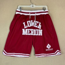 Just Don Lower Merion Bryant #33 Basketball Shorts Made in USA Mens