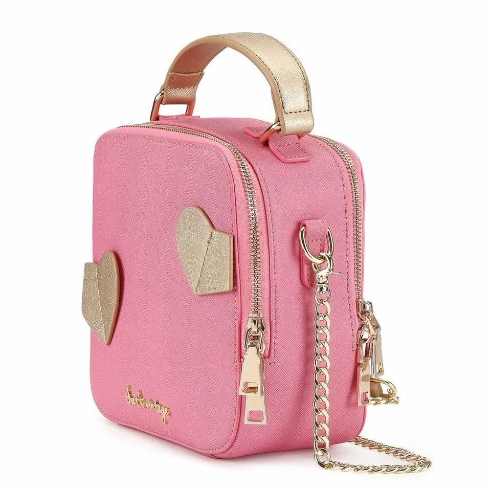 That's Vintage Genuine Leather Handbag Crossbody Shoulder Bag Pink (NEW)