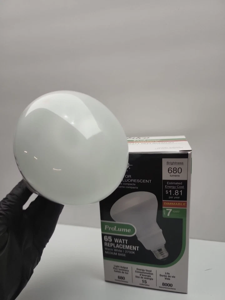 HALCO CFL 15 WATT R30 27K /DIM MED BASE #46328 Compact Fluorescent 👍warm White - Image 3 of 4