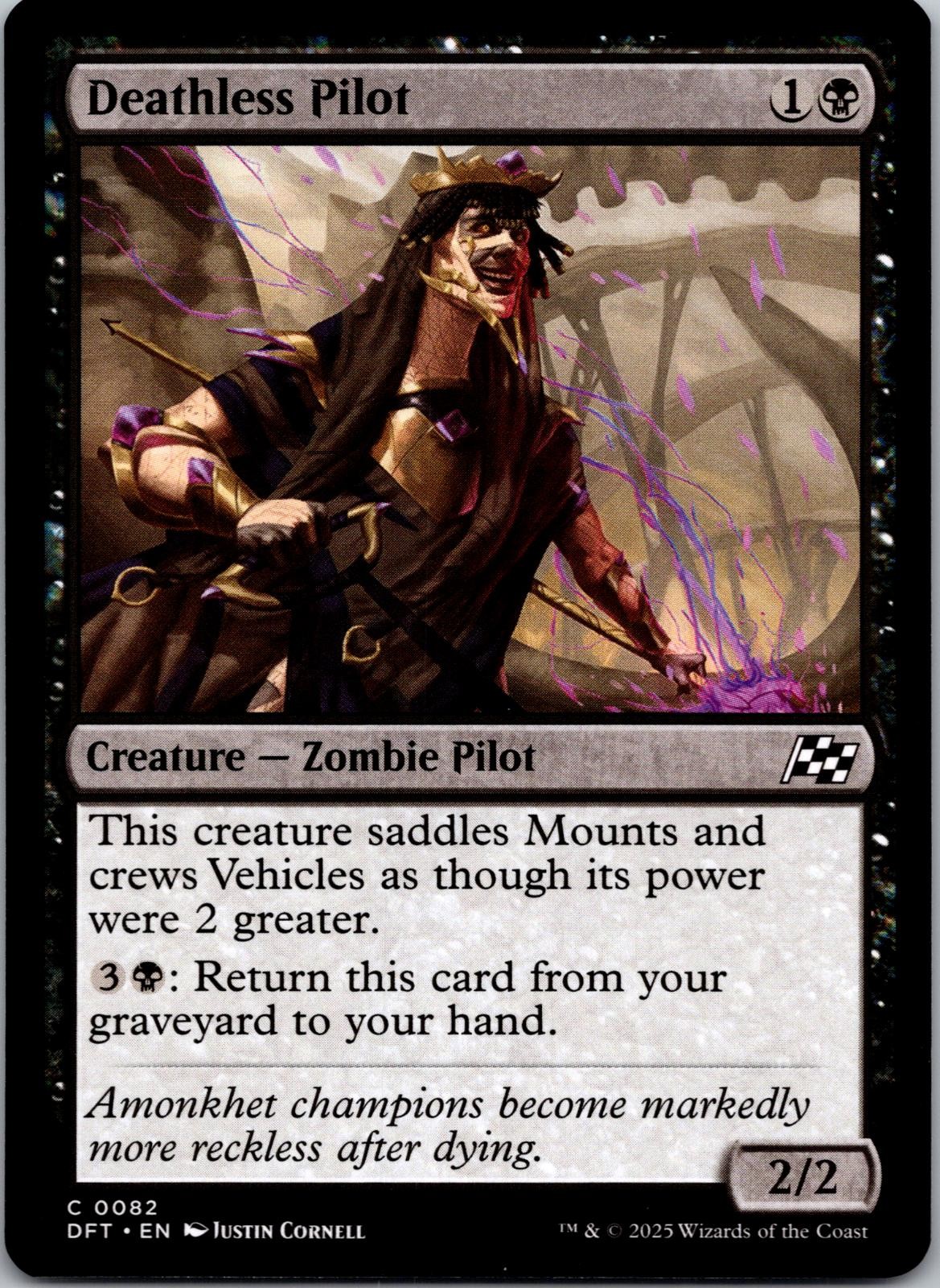Deathless Pilot 82 Common Aetherdrift Magic: The Gathering Near Mint