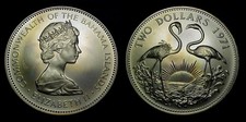 BAHAMAS 1971 2 Dollars Gem BU