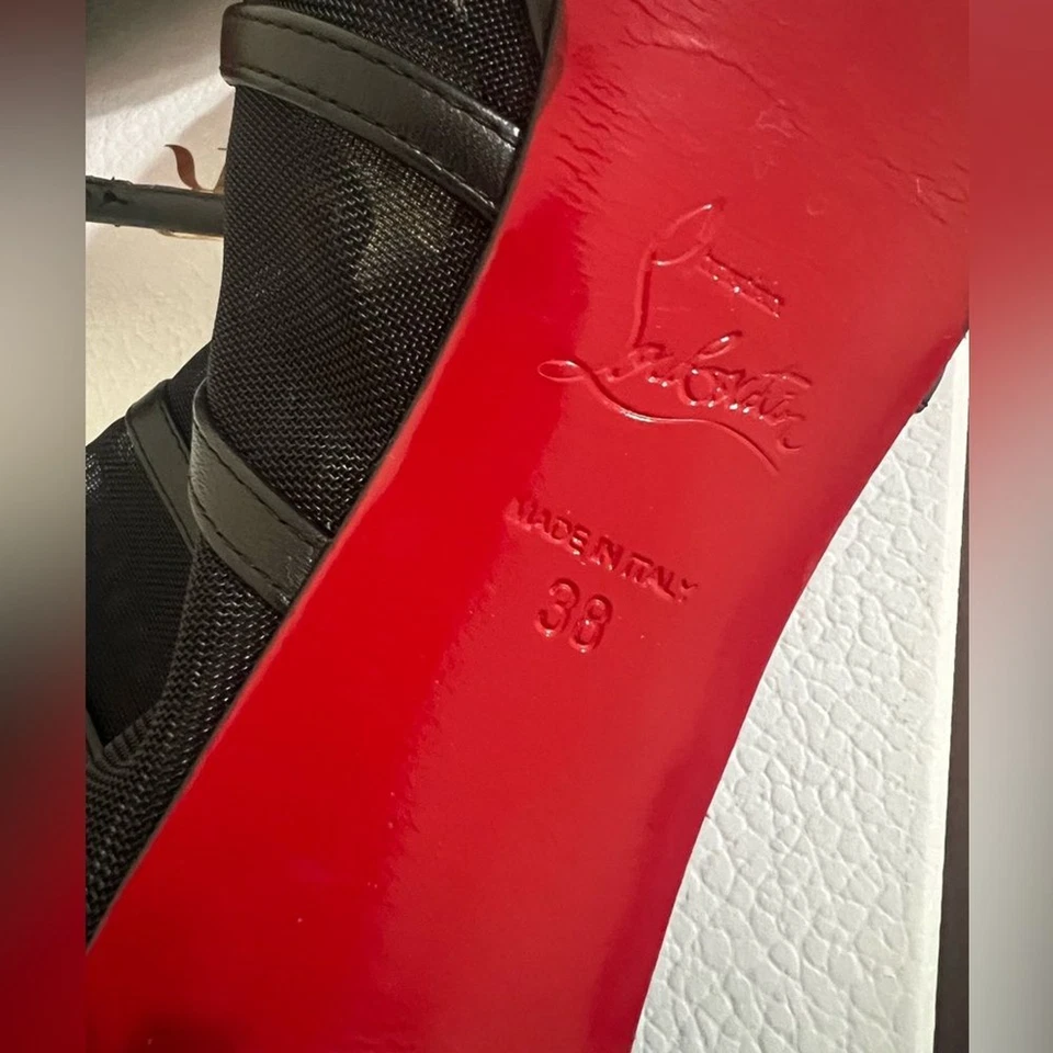 BOTINES CHRISTIAN LOUBOUTIN DOUX VOILE 120MM US8 Foto 3 de 4