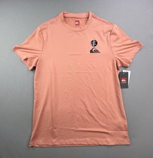 Quiksilver SS Quick Dry Athletic Shirt UPF 50 Clay Sz M