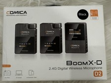COMICA BoomX-D D2 2.4G Digital Wireless Lavalier Lapel Microphone for Podcasting
