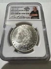 1884-CC  Morgan Dollar White BU NGC *Rick Harrison* Hand Signed Pawn Stars