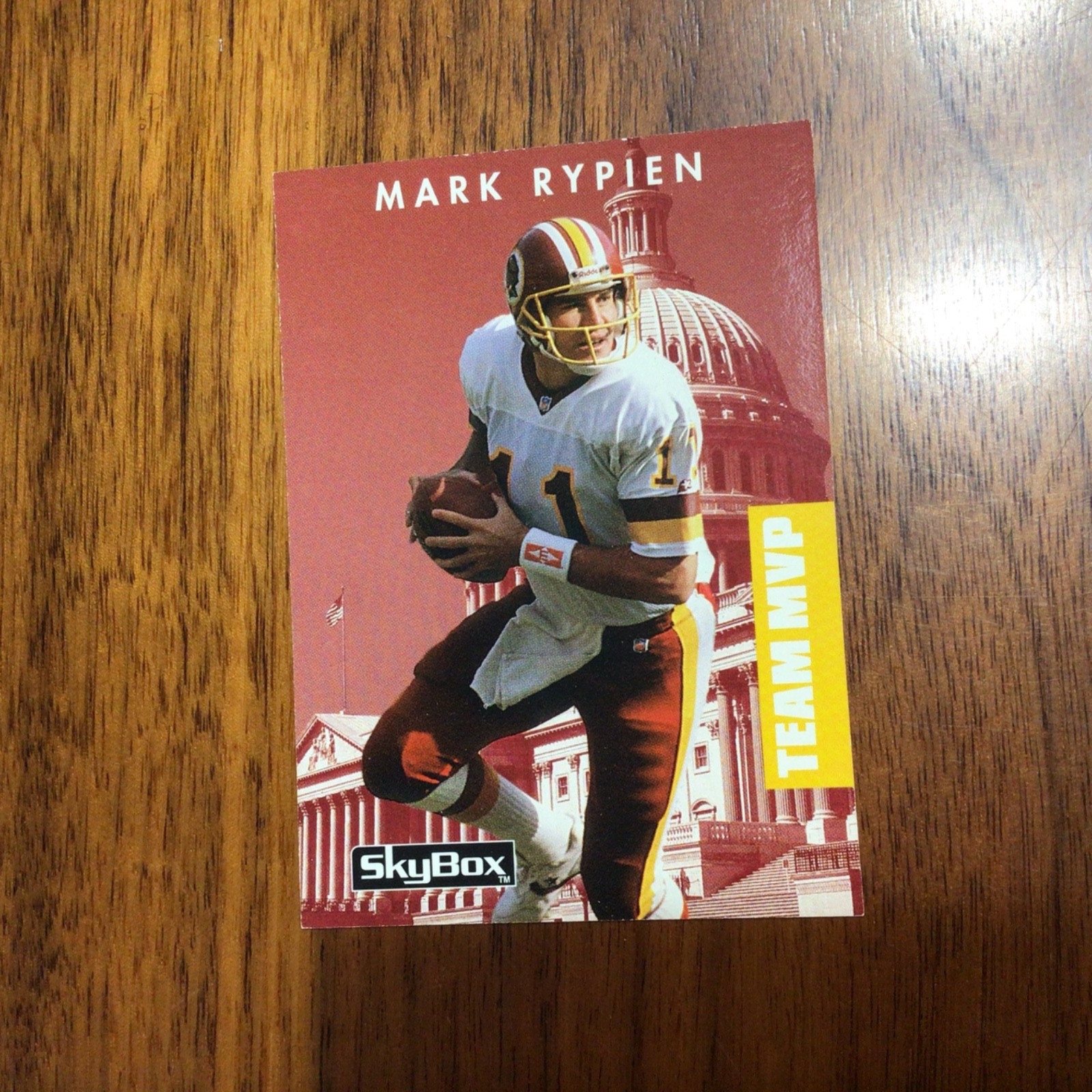 1992 MARK RYPIEN WASHINGTON REDSKINS MINT VTG SKYBOX TEAM MVP 077